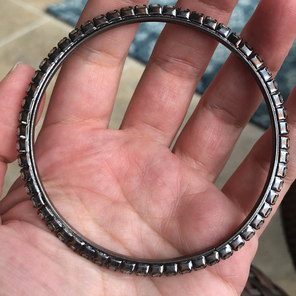 Rhinestone Bangle Bracelet - image 4